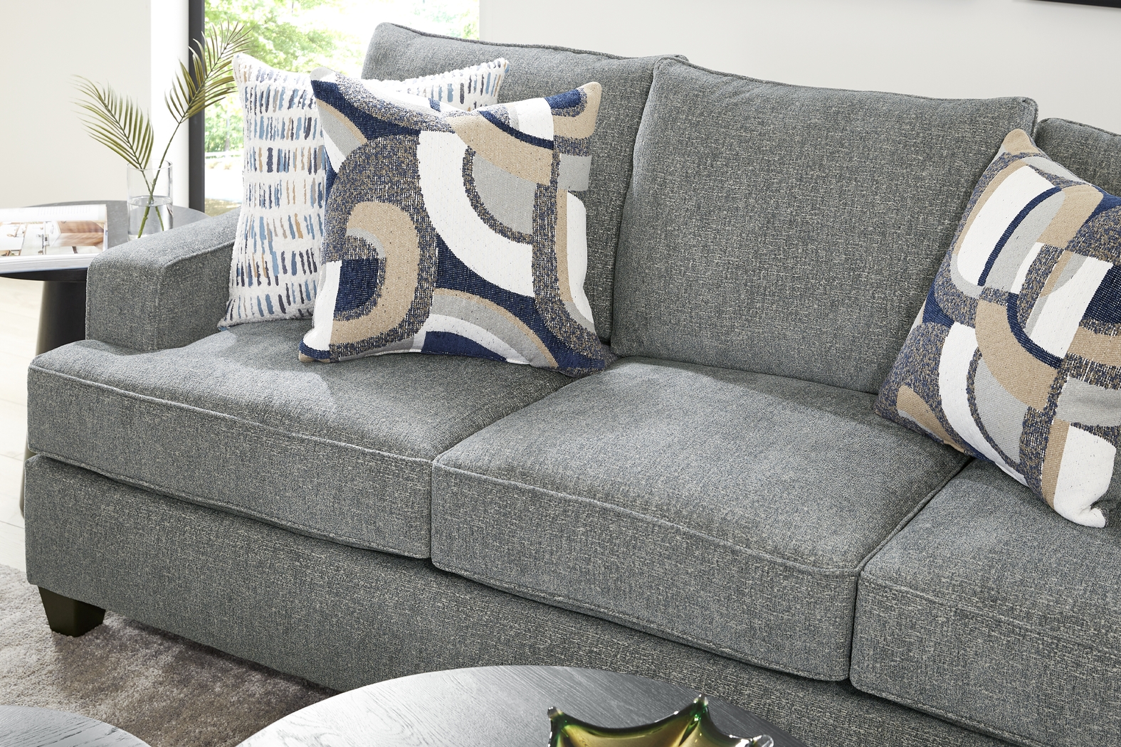 Riley Blue Gel Foam Sleeper Sofa - Thumbnail - Image 3