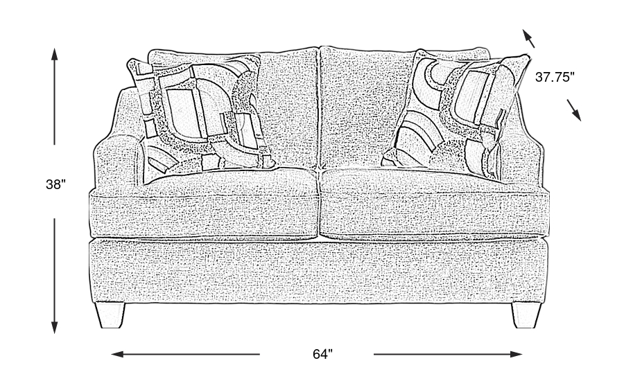 Dimension Image. Please refer to the Dimension Tab on this page for dimension details.