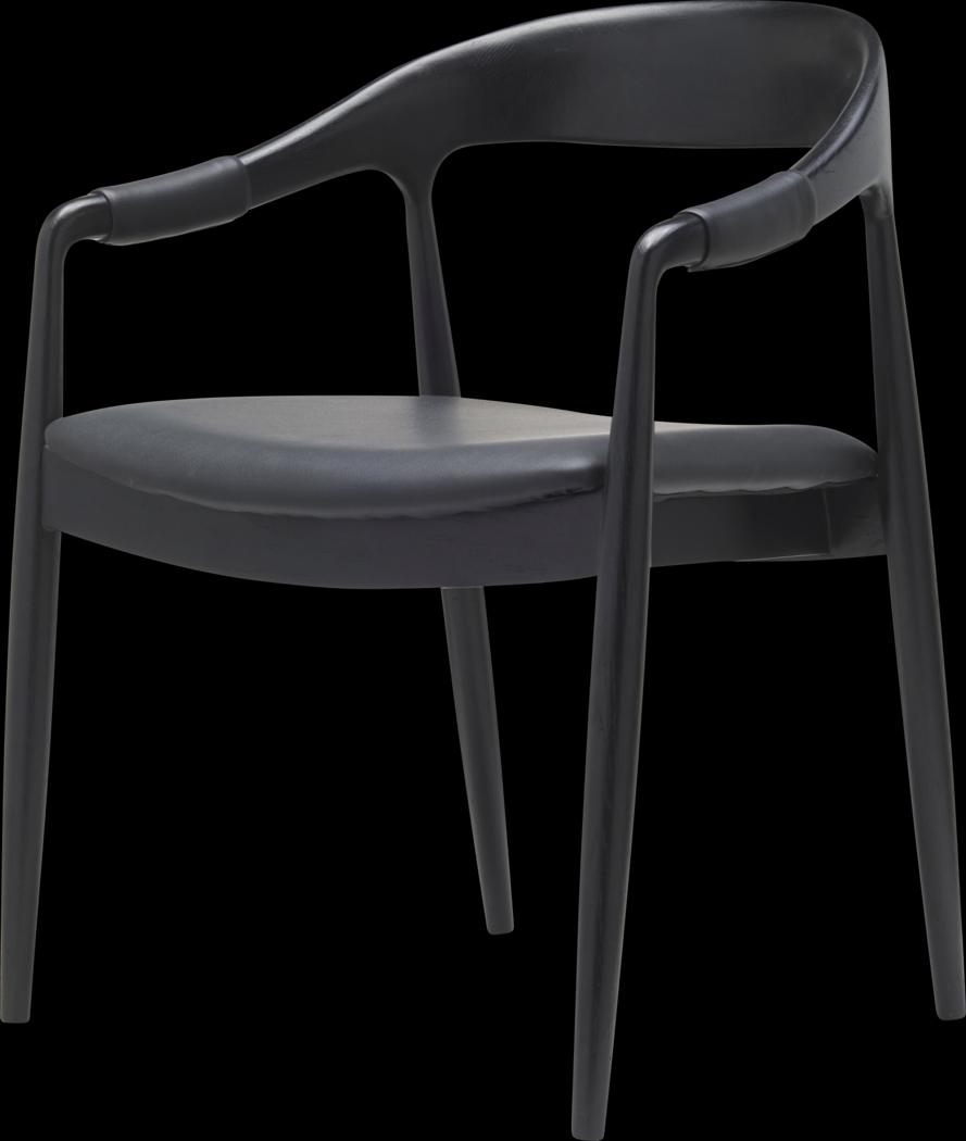 Rima Black Arm Chair - Thumbnail - Image 1