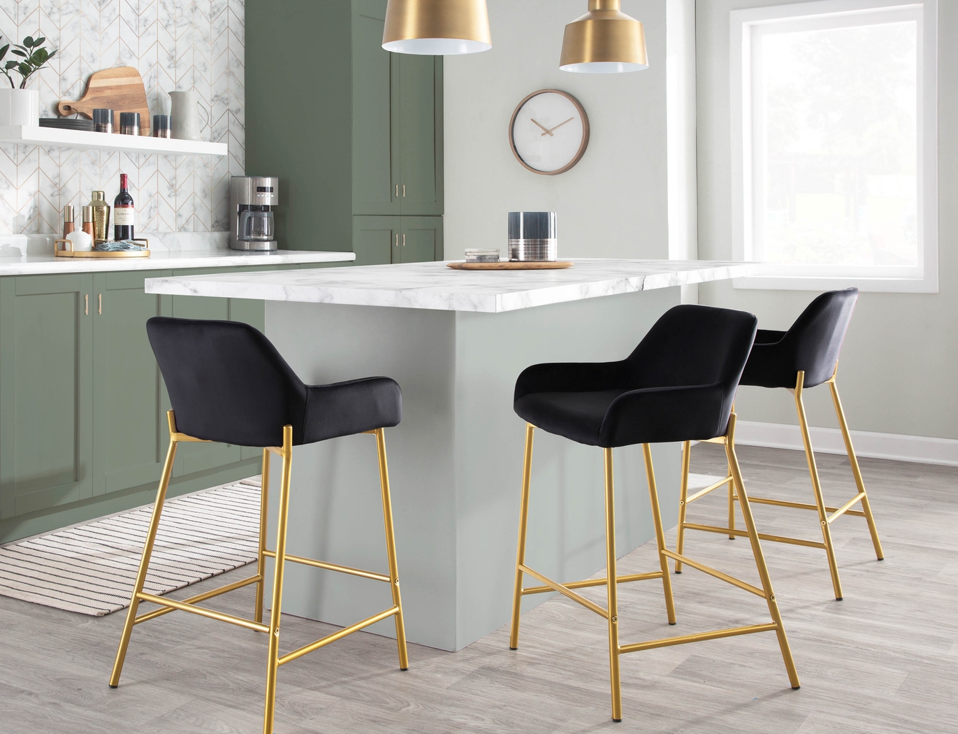 Rimcrest Black Counter Height Stool Set of 2 - Thumbnail - Image 9