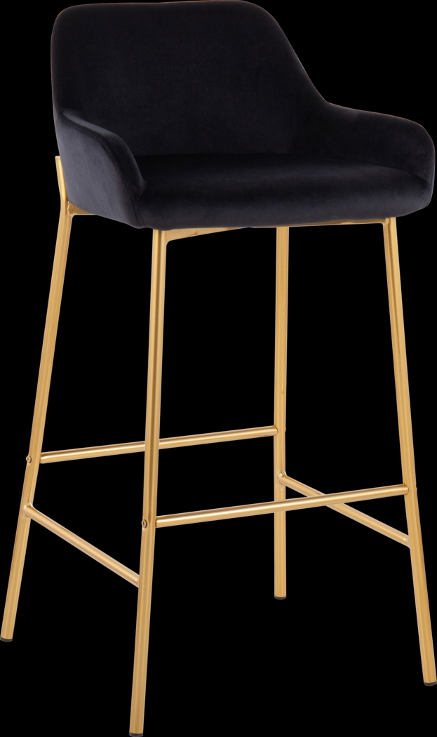Rimcrest I Black Barstool Set of 2 - Thumbnail - Image 2