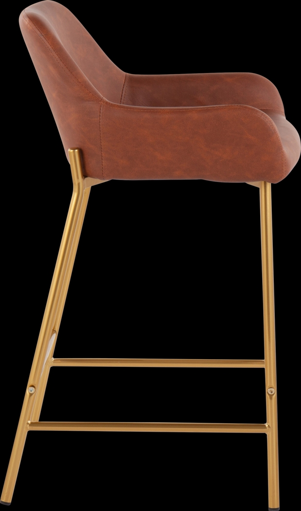 Rimcrest I Camel Counter Height Stool Set of 2 - Thumbnail - Image 3