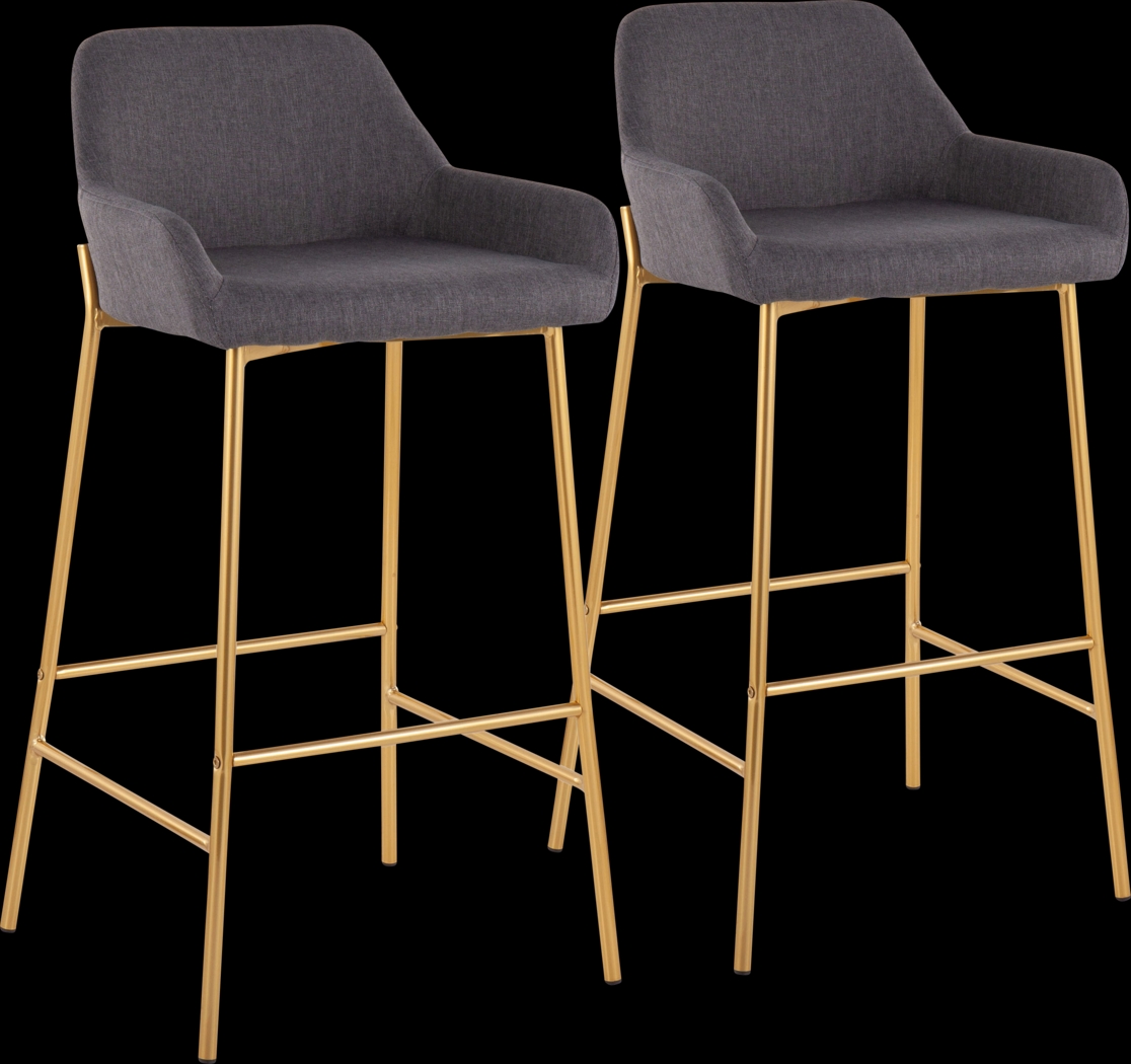 Rimcrest I Charcoal Barstool Set of 2 - Thumbnail - Image 1