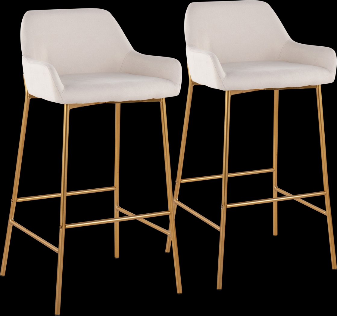 Rimcrest I Cream Barstool Set of 2 - Thumbnail - Image 1