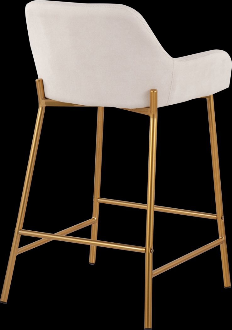 Rimcrest I Cream Counter Height Stool Set of 2 - Thumbnail - Image 4