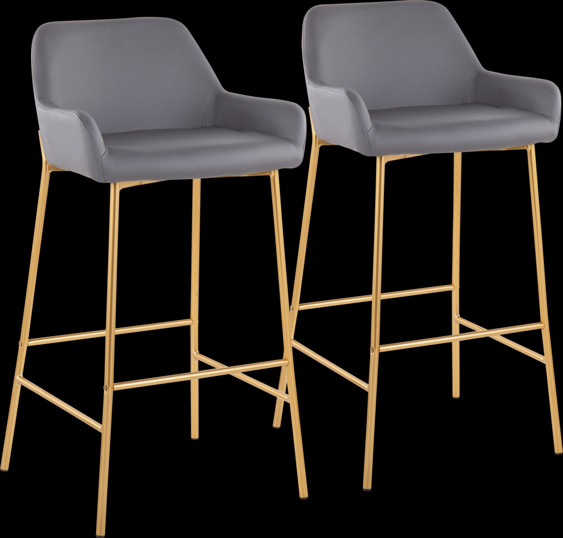 Rimcrest I Gray Barstool Set of 2 - Thumbnail - Image 1