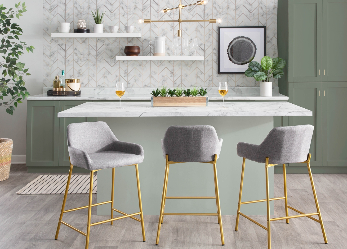 Rimcrest I Gray Counter Height Stool Set of 2 - Thumbnail - Image 8