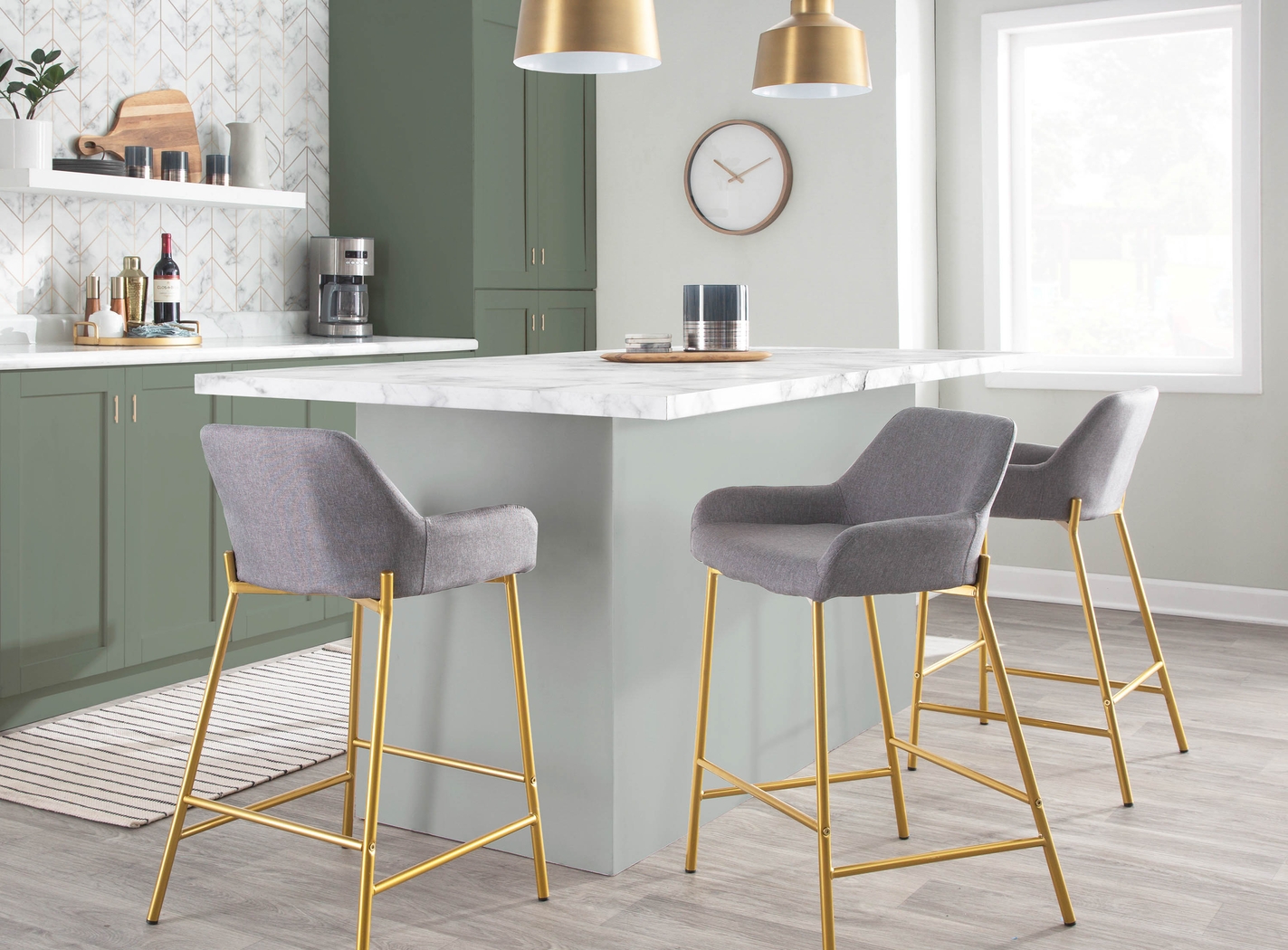 Rimcrest I Gray Counter Height Stool Set of 2 - Thumbnail - Image 9