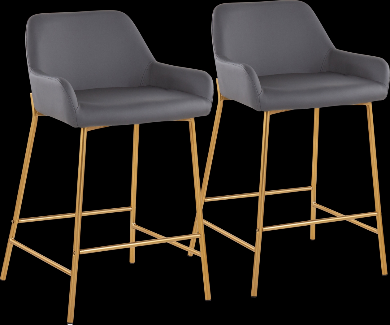 Rimcrest I Gray Counter Height Stool Set of 2 - Thumbnail - Image 1