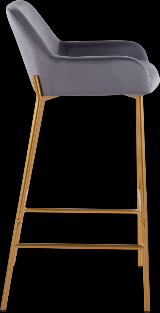 Rimcrest I Silver Barstool Set of 2 - Thumbnail - Image 3