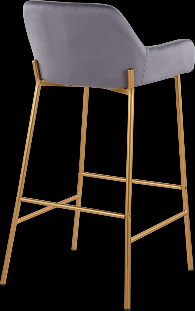 Rimcrest I Silver Barstool Set of 2 - Thumbnail - Image 4