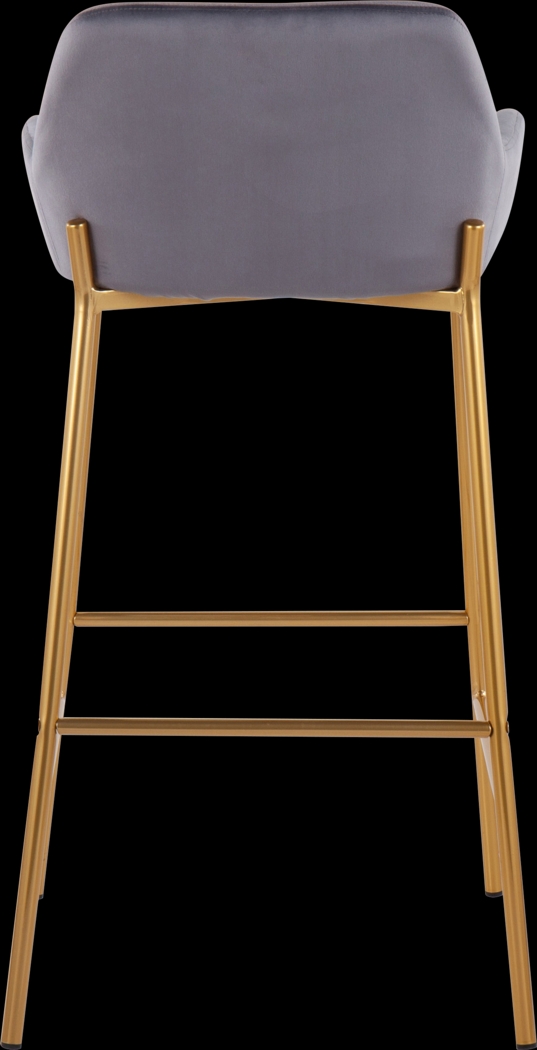 Rimcrest I Silver Barstool Set of 2 - Thumbnail - Image 5