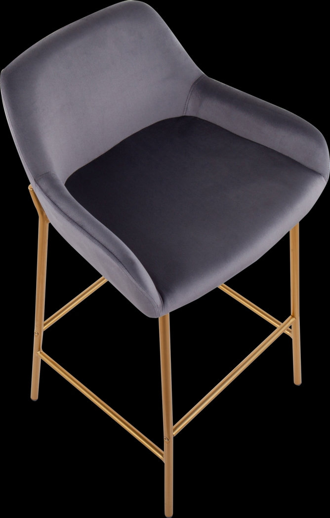 Rimcrest I Silver Barstool Set of 2 - Thumbnail - Image 7