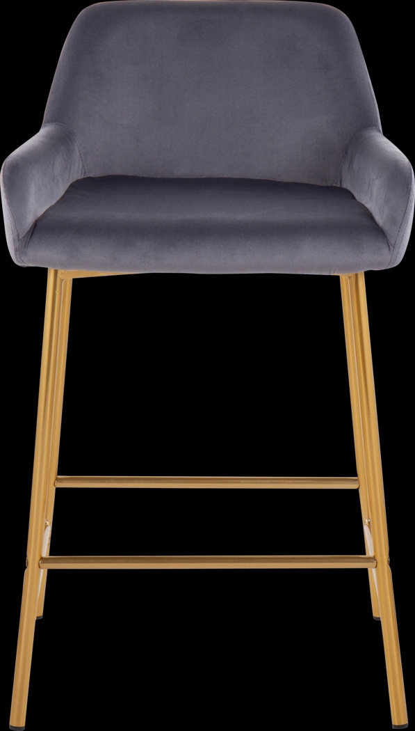 Rimcrest I Silver Counter Height Stool Set of 2 - Thumbnail - Image 6