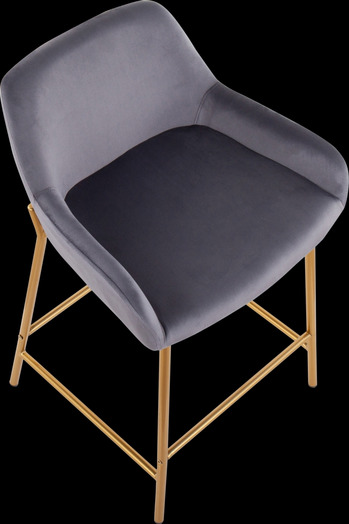 Rimcrest I Silver Counter Height Stool Set of 2 - Thumbnail - Image 7