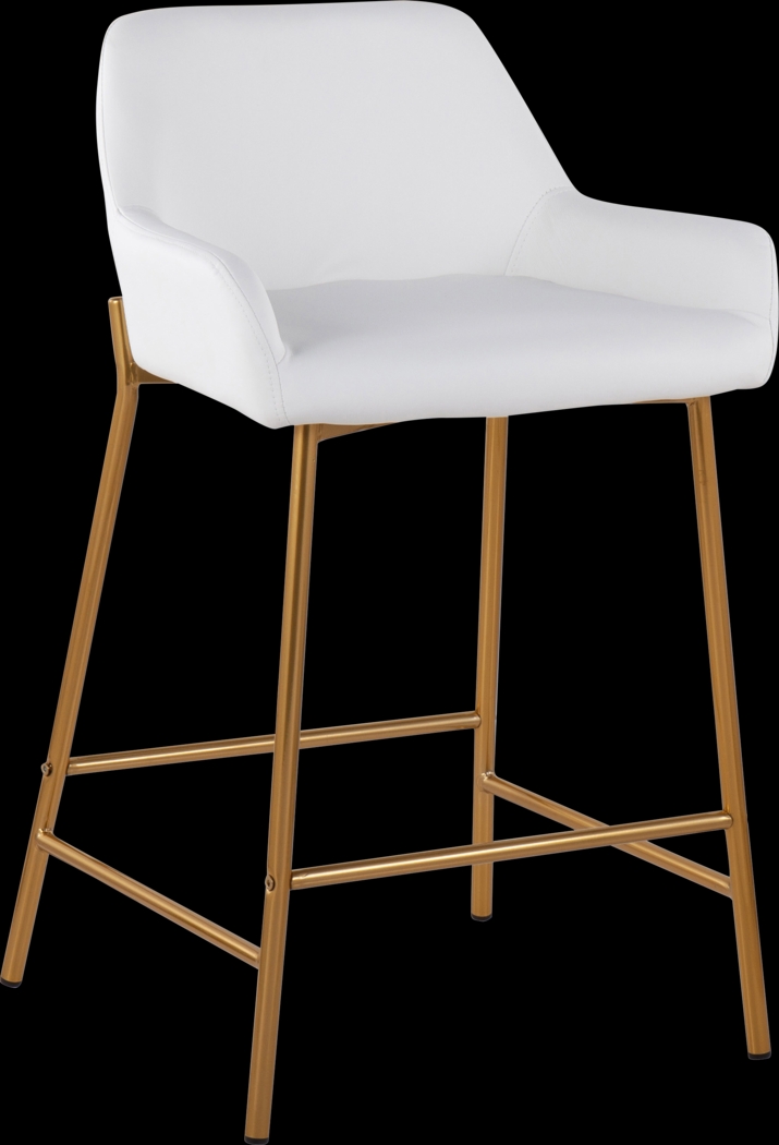 Rimcrest I White Counter Height Stool Set of 2 - Thumbnail - Image 2