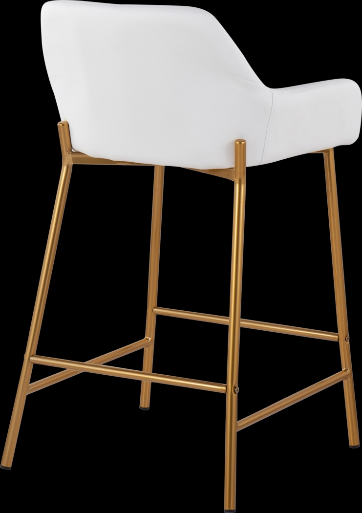 Rimcrest I White Counter Height Stool Set of 2 - Thumbnail - Image 4