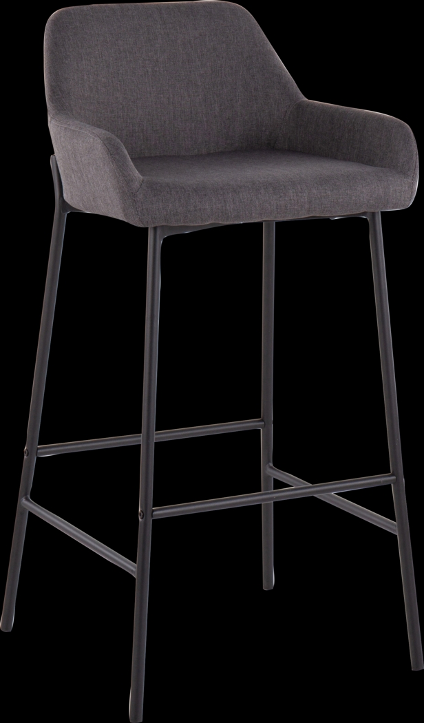 Rimcrest II Charcoal Barstool Set of 2 - Thumbnail - Image 2