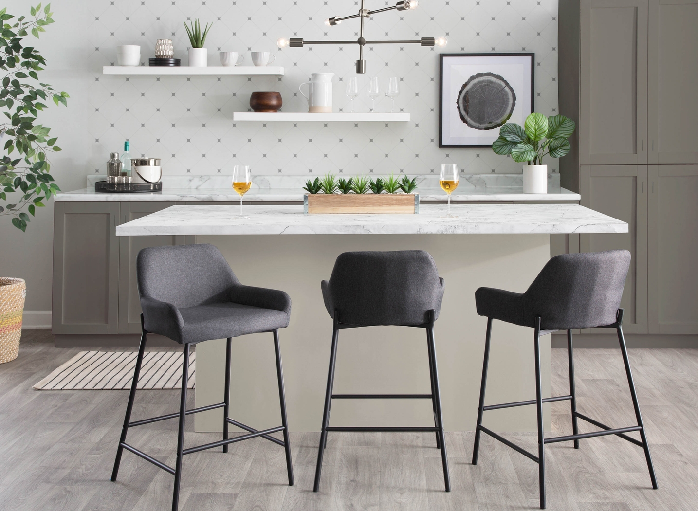 Rimcrest II Charcoal Counter Height Stool Set of 2 - Thumbnail - Image 8