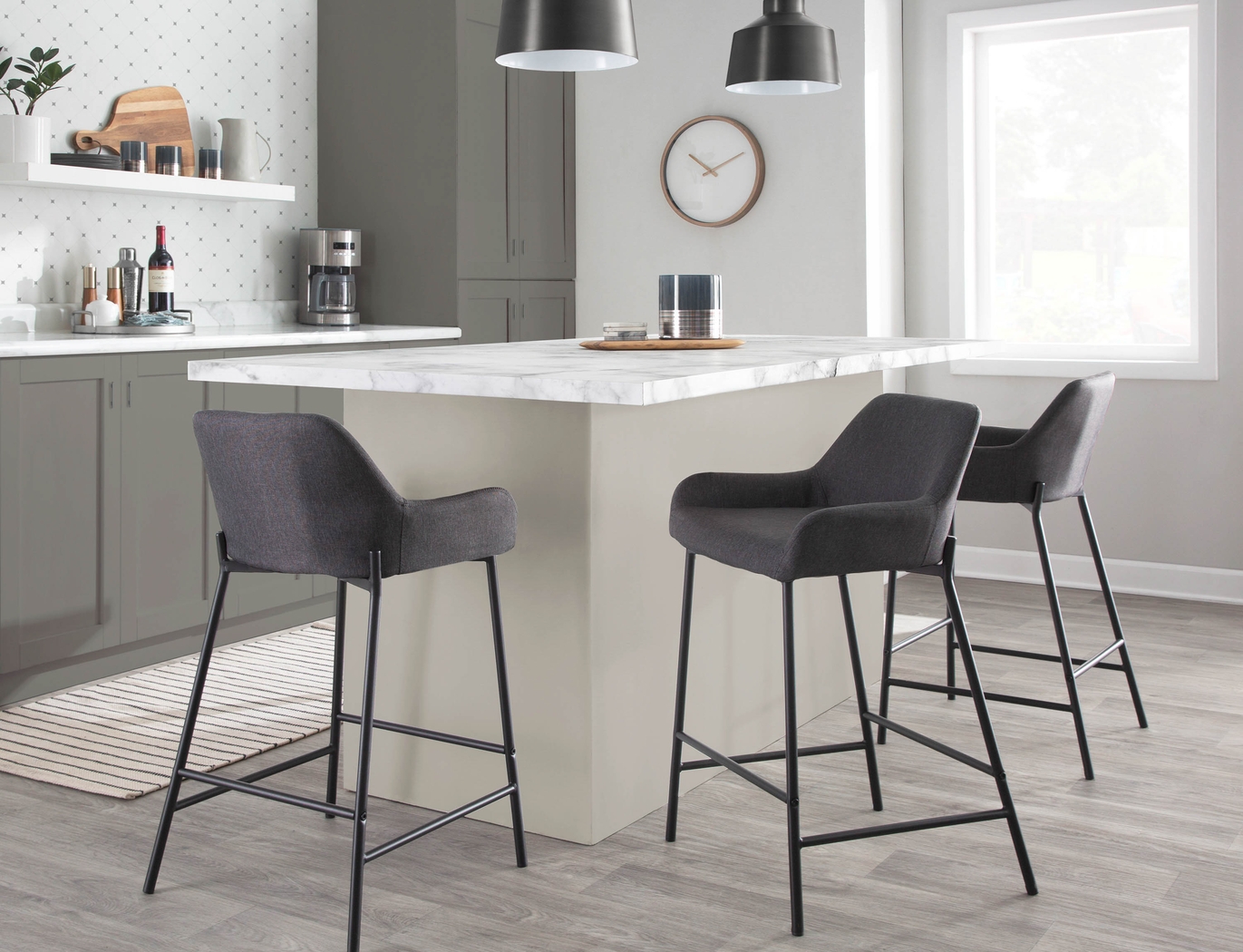 Rimcrest II Charcoal Counter Height Stool Set of 2 - Thumbnail - Image 9