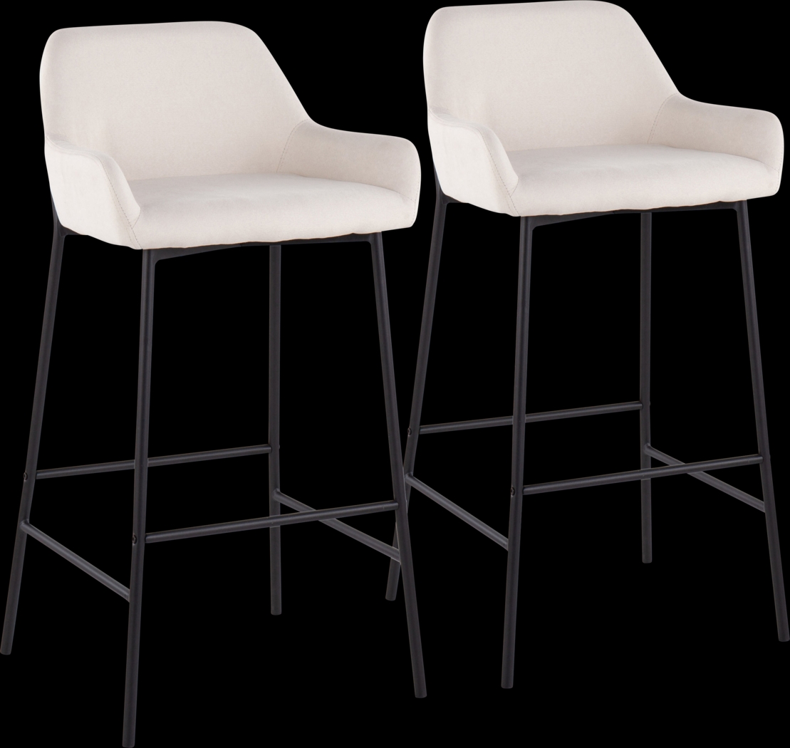 Rimcrest II Cream Barstool Set of 2 - Thumbnail - Image 1