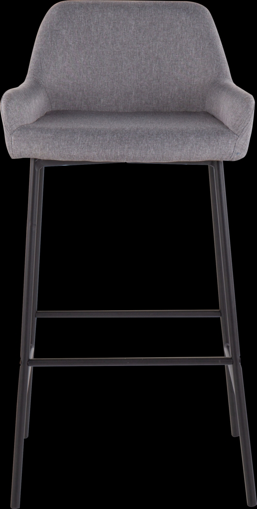Rimcrest II Gray Fabric Barstool Set of 2 - Thumbnail - Image 6
