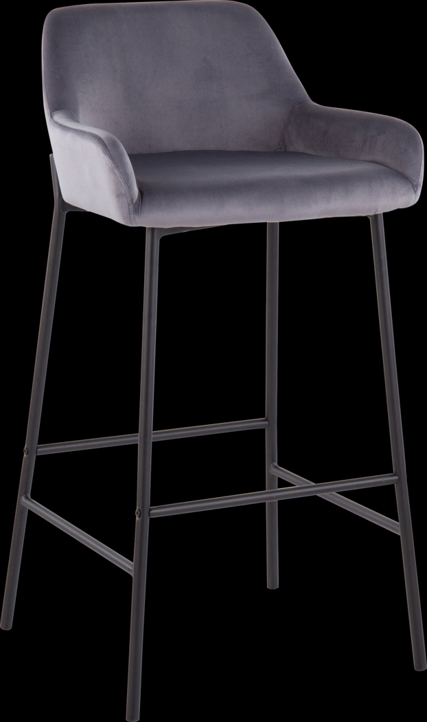 Rimcrest II Silver Barstool Set of 2 - Thumbnail - Image 2