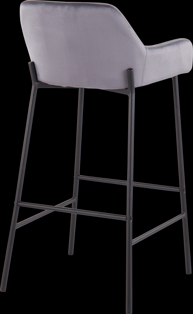 Rimcrest II Silver Barstool Set of 2 - Thumbnail - Image 4