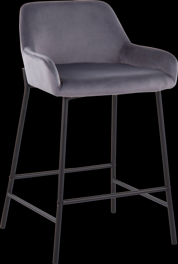 Rimcrest II Silver Counter Height Stool Set of 2 - Thumbnail - Image 2