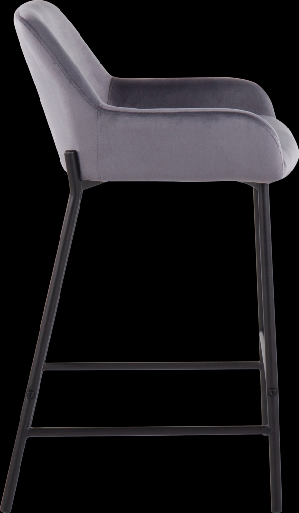 Rimcrest II Silver Counter Height Stool Set of 2 - Thumbnail - Image 3