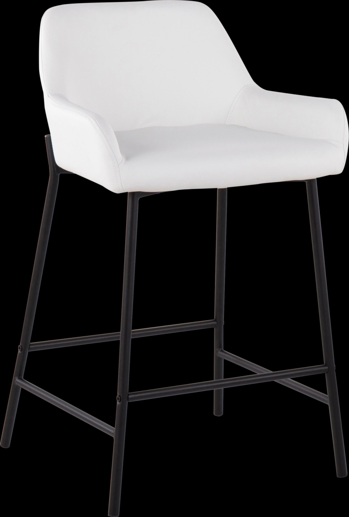 Rimcrest II White Counter Height Stool Set of 2 - Thumbnail - Image 2