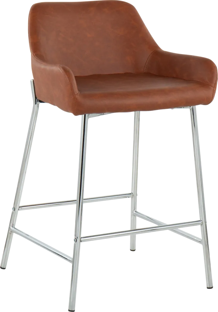 Rimcrest III Camel Counter Height Stool Set of 2 - Thumbnail - Image 2