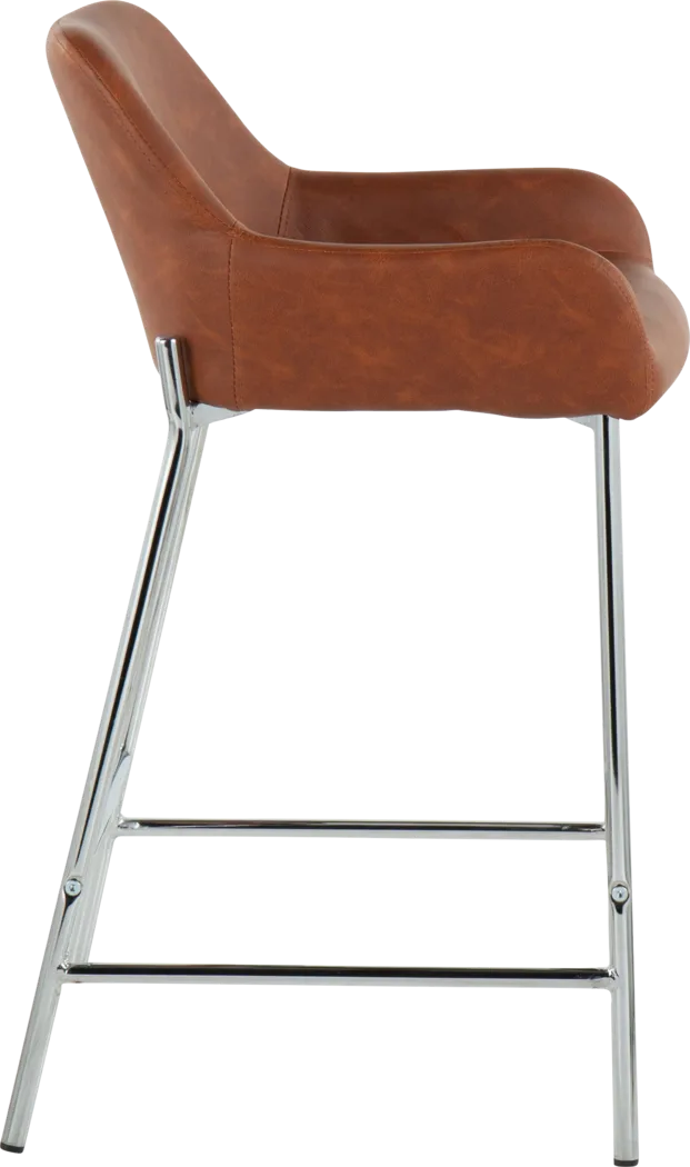 Rimcrest III Camel Counter Height Stool Set of 2 - Thumbnail - Image 3