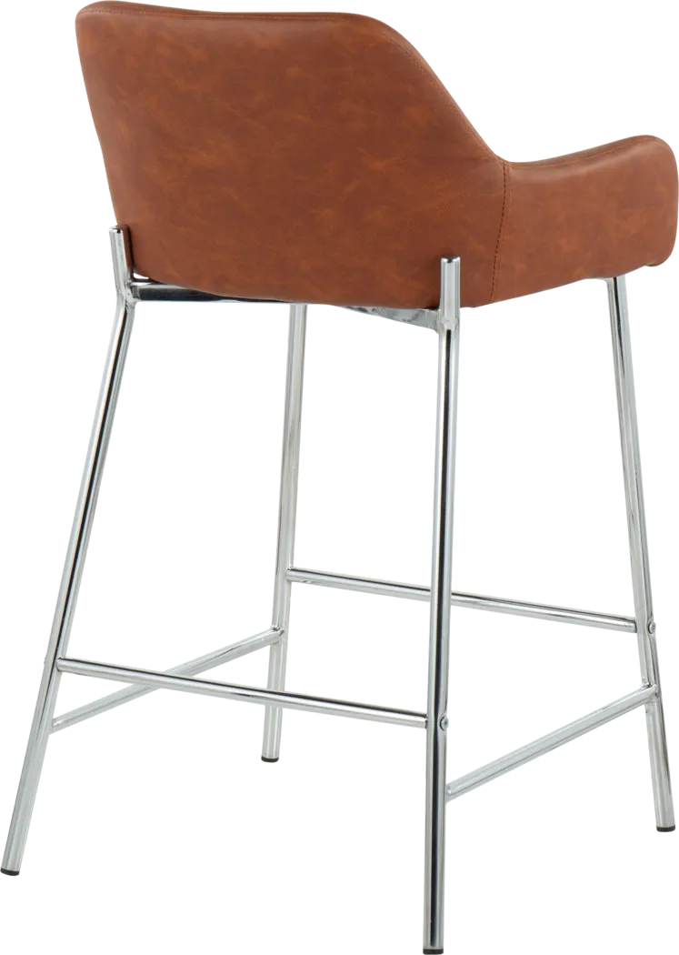 Rimcrest III Camel Counter Height Stool Set of 2 - Thumbnail - Image 4