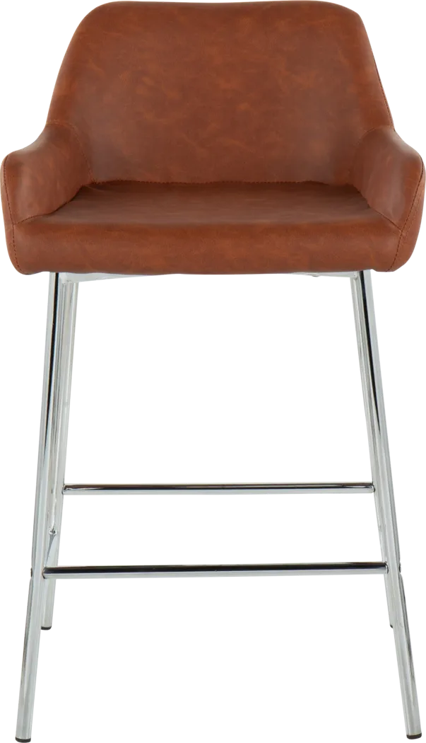 Rimcrest III Camel Counter Height Stool Set of 2 - Thumbnail - Image 6