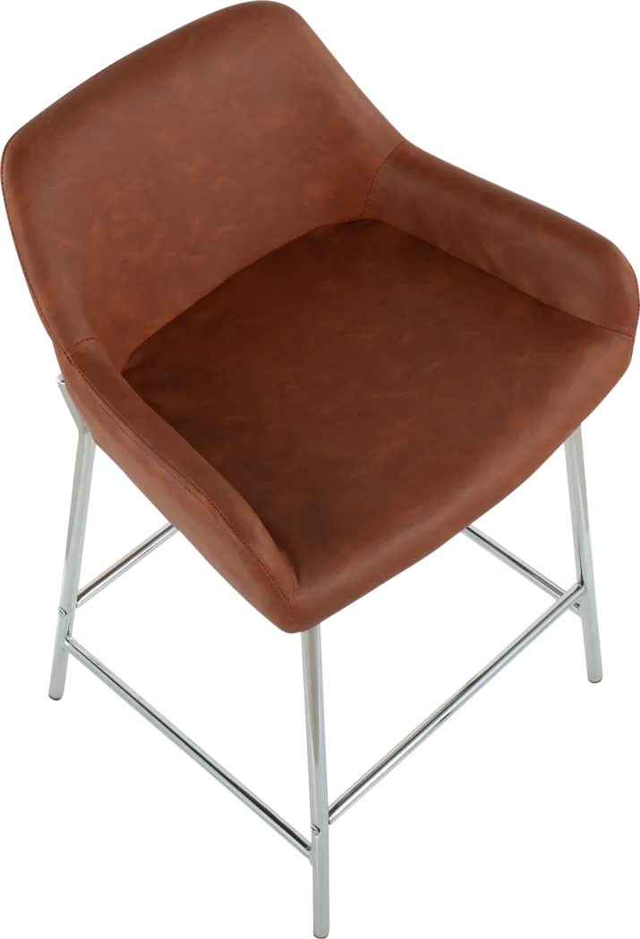 Rimcrest III Camel Counter Height Stool Set of 2 - Thumbnail - Image 7