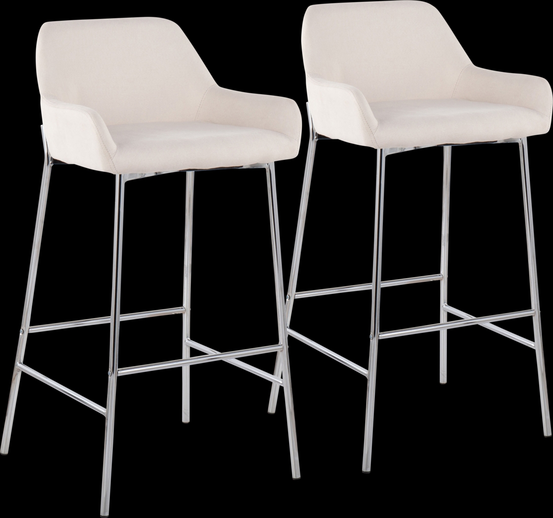 Rimcrest III Cream Barstool Set of 2 - Thumbnail - Image 1