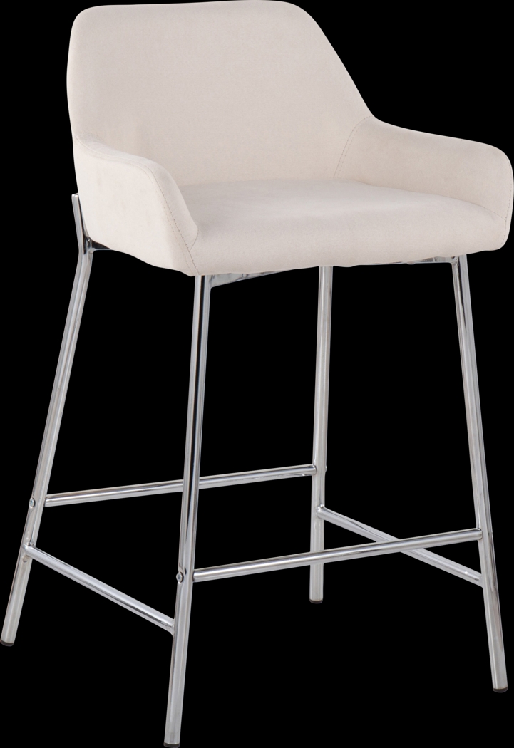 Rimcrest III Cream Counter Height Stool Set of 2 - Thumbnail - Image 2