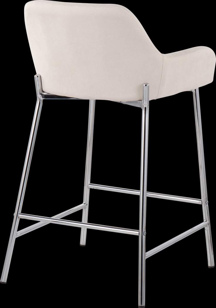 Rimcrest III Cream Counter Height Stool Set of 2 - Thumbnail - Image 4