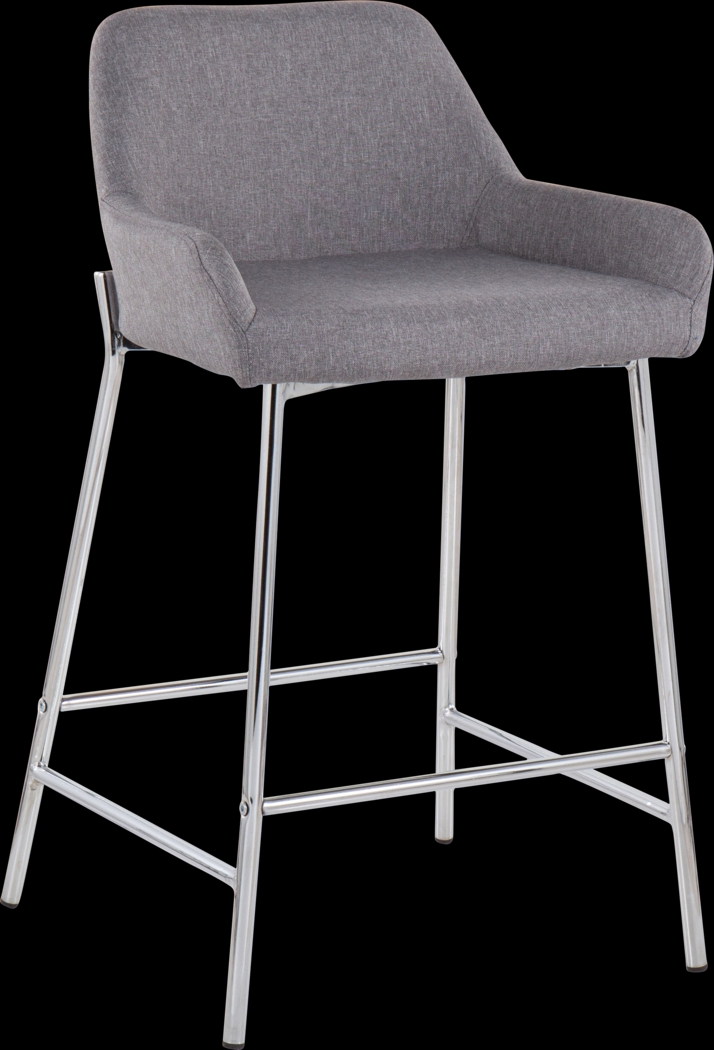 Rimcrest III Gray Counter Height Stool Set of 2 - Thumbnail - Image 2