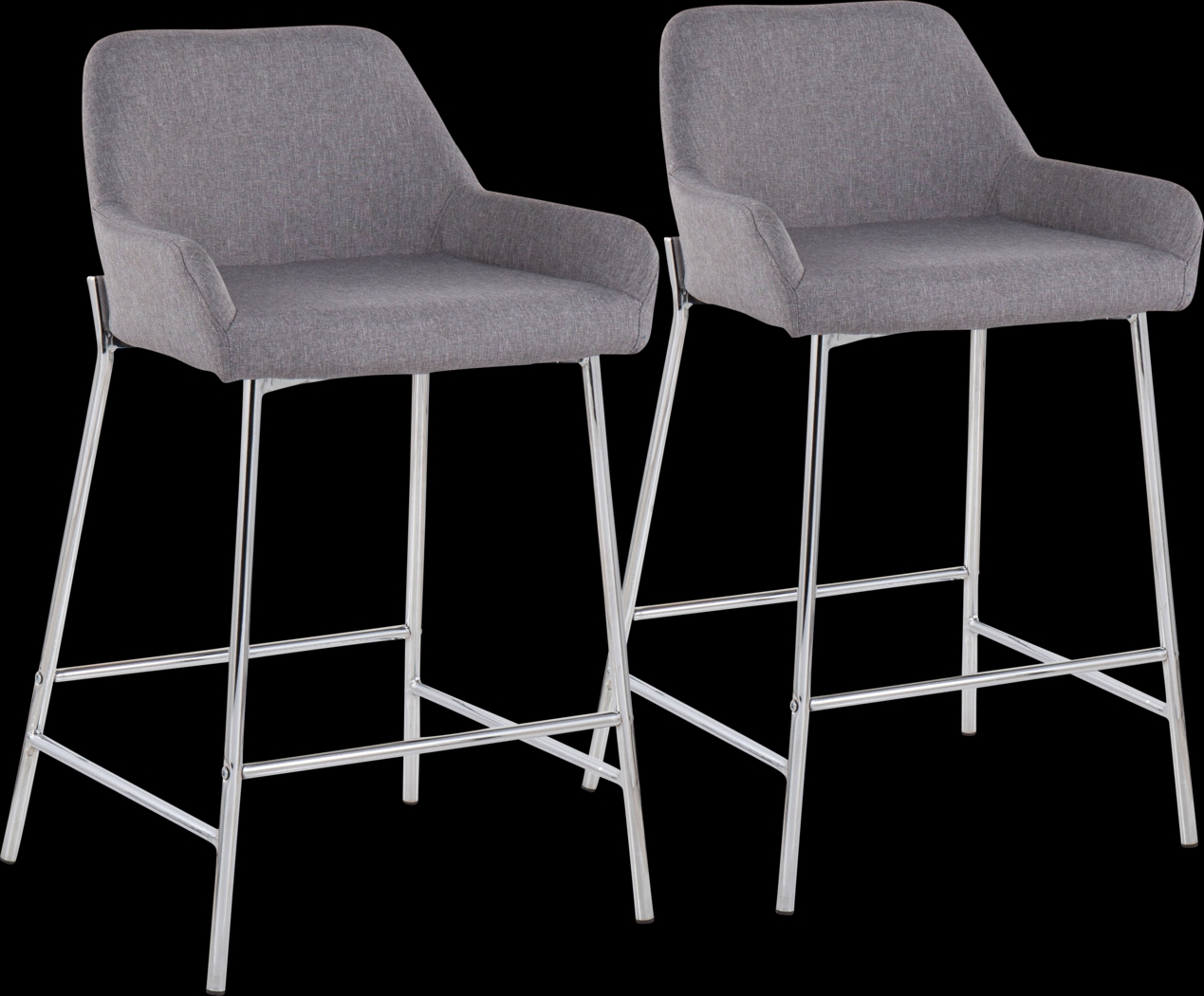 Rimcrest III Gray Counter Height Stool Set of 2 - Thumbnail - Image 1