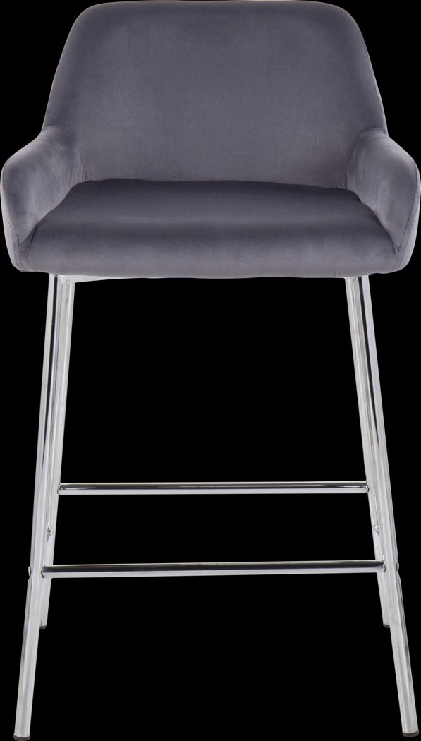 Rimcrest III Silver Counter Height Stool Set of 2 - Thumbnail - Image 6