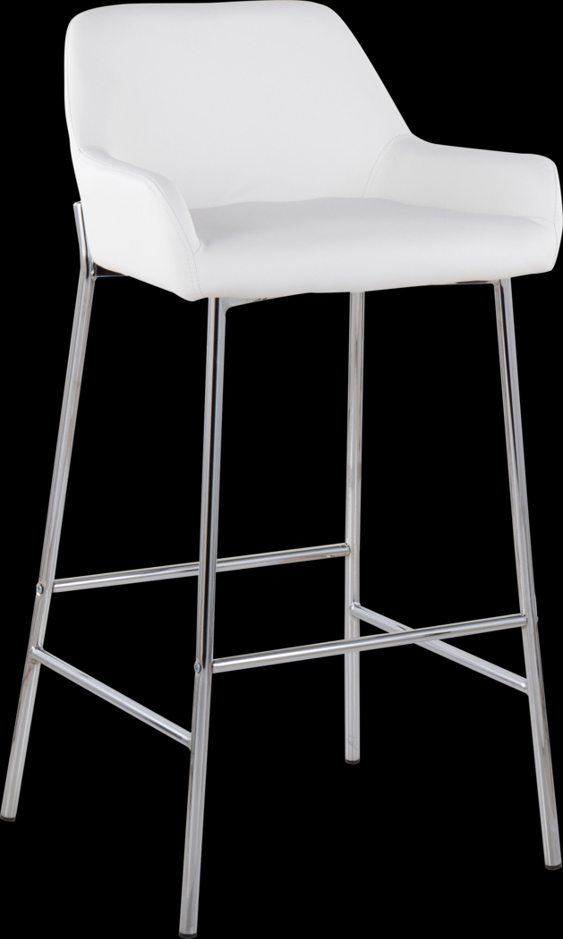 Rimcrest III White Barstool Set of 2 - Thumbnail - Image 2
