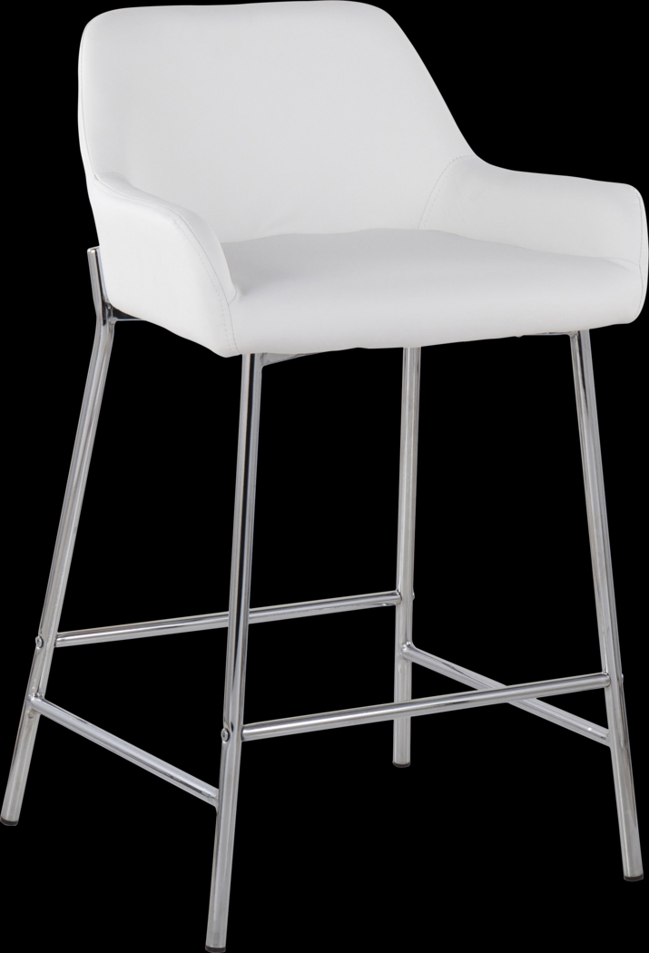 Rimcrest III White Counter Height Stool Set of 2 - Thumbnail - Image 2