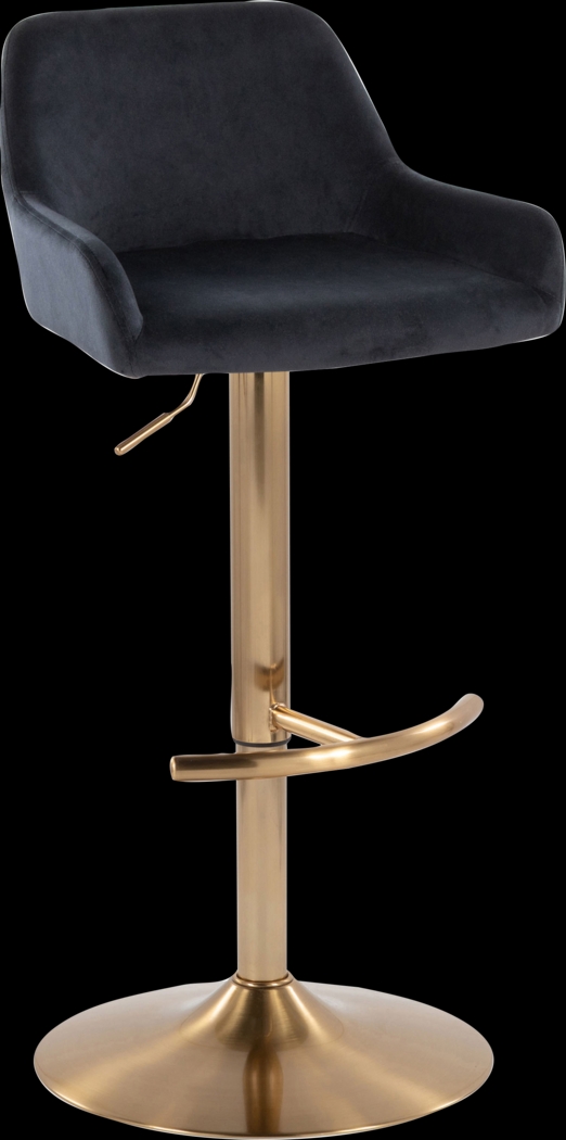 Rimcrest IV Black Adjustable Swivel Barstool, Set of 2 - Thumbnail - Image 6