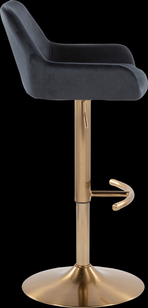 Rimcrest IV Black Adjustable Swivel Barstool, Set of 2 - Thumbnail - Image 7