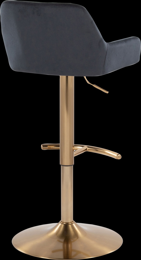 Rimcrest IV Black Adjustable Swivel Barstool, Set of 2 - Thumbnail - Image 8