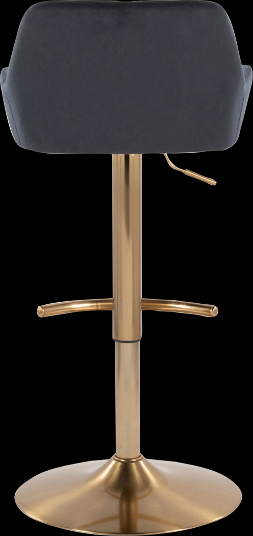 Rimcrest IV Black Adjustable Swivel Barstool, Set of 2 - Thumbnail - Image 9