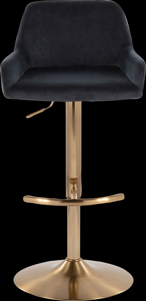 Rimcrest IV Black Adjustable Swivel Barstool, Set of 2 - Thumbnail - Image 10