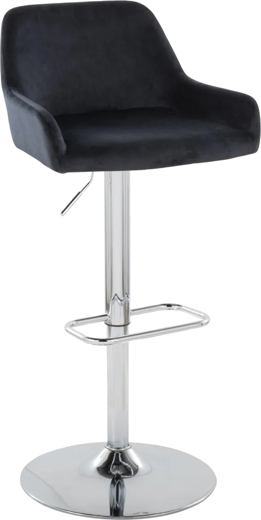 Rimcrest IX Black Adjustable Swivel Barstool, Set of 2 - Thumbnail - Image 6